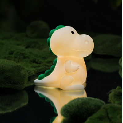 Dinosaur Silicone Night Lamp Wholesale USB Rechargeable Bedside Night Light Baby Nursing Bedside with Night Light