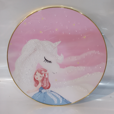 Crystal Porcelain Painting Crystal Porcelain Diamond Painting Crystal Porcelain Decorative Painting Aluminum Alloy Crystal Porcelain Painting Aluminum Alloy Decorative Painting Children's Bright Crystal Painting