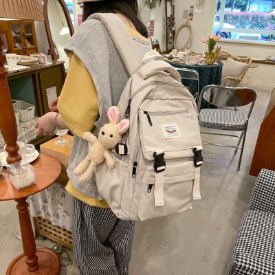 Backpack Backpack High Quality Large Capacity Japanese and Korean Verticle Square Mori Style Western Style Harajuku Korean Leisure Bag