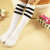 Summer Middle-Long Stockings Thin Student Striped Knee Socks Half Black and White Calf Children Loose Socks Wholesale