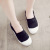 2022 Spring New Flat Bottom Slip-on Canvas Shoes Women's White Shoes Versatile Student Korean Style Lazy Shoes Casual Shoes