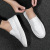 Genuine Leather Lazy White Shoes Men's 2022 New Summer Versatile Slip-on Lazy Casual Sneakers Loafers Fashion