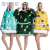 New Composite Flannel Printed Lazy Pajamas Pullover Cartoon Hooded Nightgown TV Blanket Outdoor Cold-Proof Clothes Warm