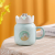 Creative Cat Ceramic Cup Glaze Coffee Cup Cute Water Glass Crown Mug...