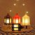 Nordic Candle Light Mini Hexagonal Storm Lantern Ornaments LED Electronic Candle Small Night Lamp Retro Candlestick Decoration Props