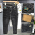 Men's Straight Slim-Fit Washed Micro-Elastic Jeans 22 Autumn New Letter Embroidery Men's Jeans