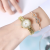 New Korean Style Women's Watch Simple Digital Face Fashion Alloy Decorative Quartz Watch