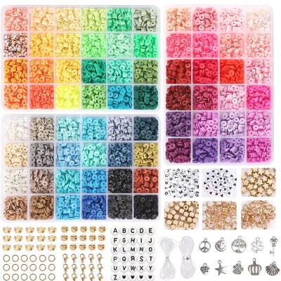 Amazon New Soft DIY Soft Pottery Suit Color Piece Bohemian Beaded Box Manufacturer First-Hand Supply