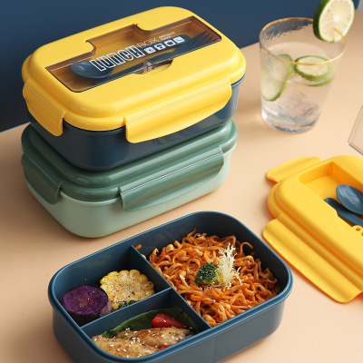 Plastic Bento Lunch Box with Spork