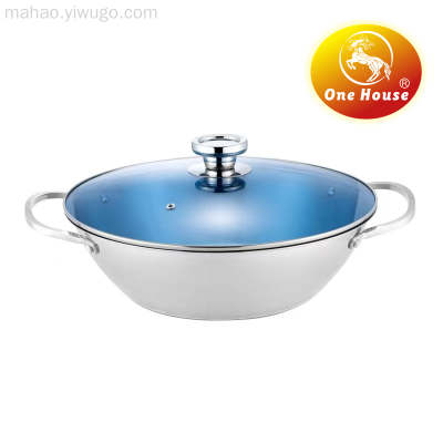 Stainless Steel Household Small Dry Pot Soup Shabu-Shabu Induction Cooker