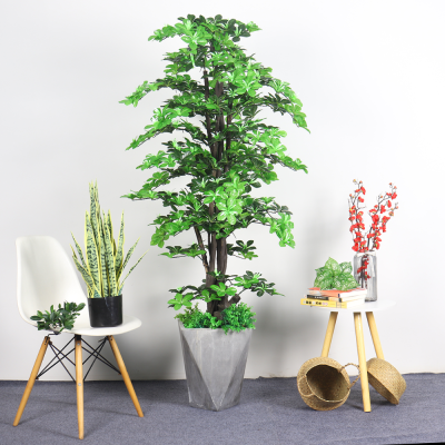  Home Bedroom Floor-Standing Decorations Fake Trees Green Plant Hotel Hall Simulation Magnolia Potted Plants