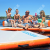 Water Inflatable Floating Row Floating Blanket Floating Mat Leisure Platform Recliner Swimming Pool Floating Bed Sea 