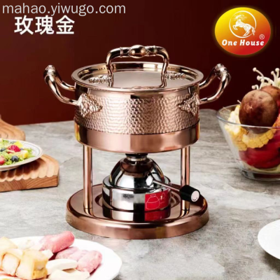 Inflatable Small Hot Pot Cooker Gas Gas Stove Club Personal Shabu-Shabu One Person One Pot Adjustable Household