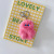 Korean Ins Same Cute Little Monster Pink Stupid Luo Xiaomin Pendant Keychain Couple Schoolbag Ornaments