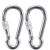 Galvanized Safety Buckle Spring Hook with Ring Spring Fastener Hooded Climbing Button Carabiner Safety Hook Dog Chain Buckle Hanger Safety Hoy