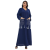 Women's Casual Muslim Long Dress Dubai Abaya Women's Dress Middle East Robe Dress Cross-Border Manufacturers