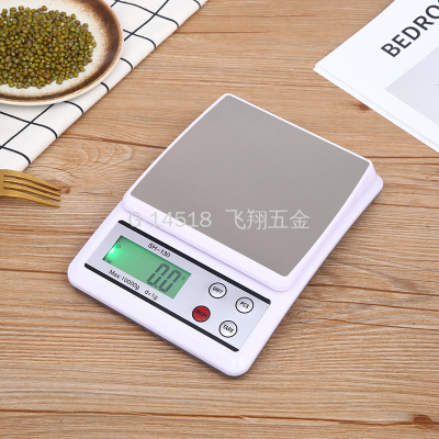  Stainless Steel Kitchen Scale Baking Scale Multi-Functional Kitchen Scale Battery Plug-In Charging Three-Purpose