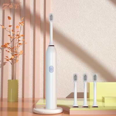 Household Electric Toothbrush Couple Wholesale Factory Adult Universal Bruch Head Battery Automatic Ultrasonic Vibration Soft Hair