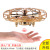 Cross-Border Seven-Color Light Band Induction Vehicle UFO Toy UAV Gesture Remote Control Interactive UFO Mini Aircraft