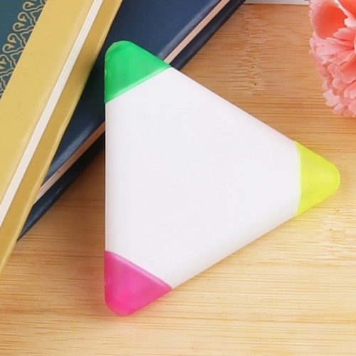 supply advertising pen highlighter triangle creative three-color marker can support printing logo marking pen