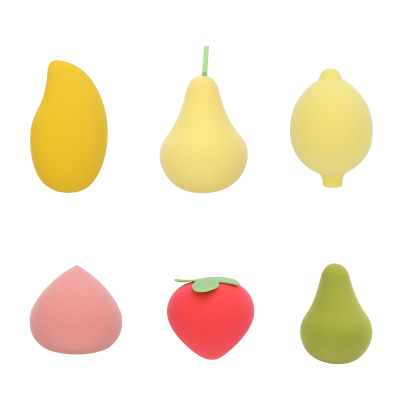 fruit shape Makeup Puff Custom Logo Packaging 