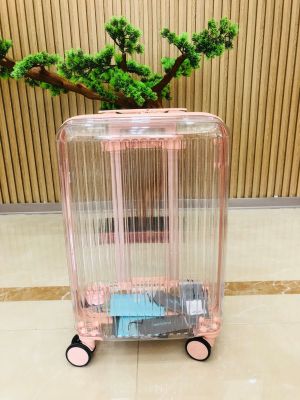Sentaiingge New Style Pc Transparent Trolley Case Luggage Universal Wheel Student Luggage Password Suitcase