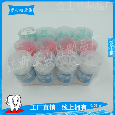 30 PCs Cylinder Bottle Boxed Floss Ultra-Fine Design Logo Oral Dental Floss Disposable Dental Floss Wholesale