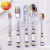 Porcelain Handle Knife, Fork and Spoon Series