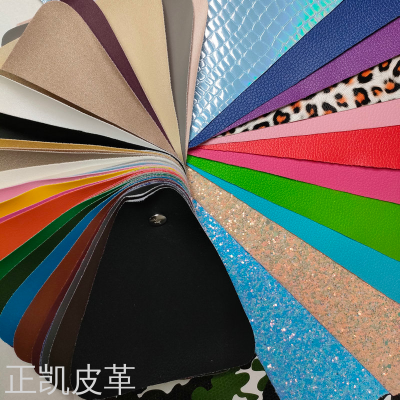 Cross-Border Sliced Cutting Piece Leather Fabric Pu Artificial Leather Handmade Synthetic Customized Square Fan-Shaped