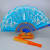 Rainbow Flat Fan Folding Fan Dance Fan Spanish Fan Plastic Colored Gold Fan