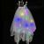 Factory Direct Sales Internet Celebrity Luminous Veil with Light Double-Layered Tassel Pearl Crown Veil Adult and Children Luminous Veil
