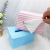 Nordic Style Simple Girly Heart Plastic Tissue Box Creative DIY Striped Wave Desktop Tissue Dustproof Storage Box