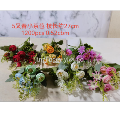 Artificial Flower, Artificial Flower, High-End Artificial Camellia