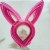Factory Direct Sales 14 Lamp Lengthened Luminous Rabbit Ears Hair Hoop Luminous Garland Stall Hot Sale at Scenic Spot