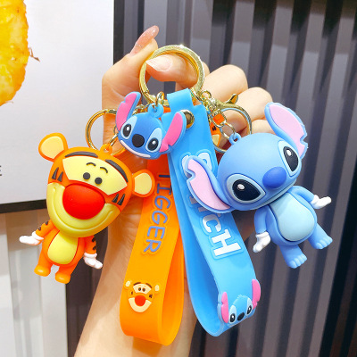 Creative Cartoon Anime Doll Keychain Lovely Bag Pendant Personalized Car Accessory Small Gift Wholesale