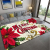 Santa Claus Pattern Carpet Living Room Bedroom Non-Slip Kitchen Bathroom Mat Door Mat Christmas Gift