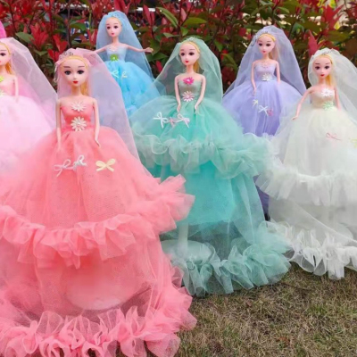30cm Barbie Doll Keychain Pendant 50cm Skirt Veil Doll Girl Gift Stall Temple Fair Toy