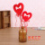 Christmas Decoration Small Gift Family Affection Foam Flocking Peach Heart Mother Heart 6 Pack Wholesale Factory Direct Sales