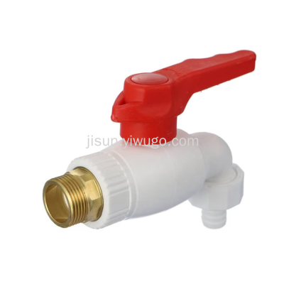 PPR Plastic Faucet 4 Points New Material Quick Opening Washing Machine Mop Pool Water Faucet Long Mouth Faucet Water Outlet Water Faucet Water Tap