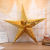 New Arrival Hot Sale Christmas Decorations 60cm Electroplated Five-Pointed Star Pendant Shopping Window Decorative Handmade Five-Pointed Star