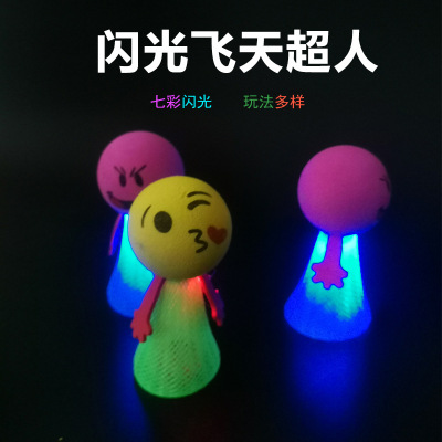 Hot Selling Light-Emitting Small Toys Jumping People Bouncing People Night Market Stall New Luminous Case Circle Factory Wholesale