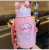 New 316 Children's Cartoon Thermal Pot Creative Student Carrier Baby Cold Insulation Stainless Steel Portable Straw