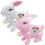 New Electric Bunny Lighting Music Rope Rabbit Jumping Projection Rabbit Factory Wholesale Stall Toy Gift