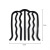 Iron Stamping New Hair Comb Headwear Women's Finishing Broken Hair Hairpin Accessories Simple Female Hairpin Wholesale