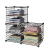 Amazon Iron Net-Piece Multi-Layer Plaid Locker Simple Wardrobe Storage Assembly Bookshelf Iron Net Compartment Shelf