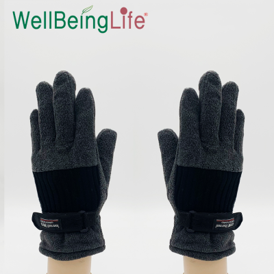 Polar Fleece Winter Thermal Gloves Men's Fleece-Lined Thickened Outdoor Ski Riding Gloves