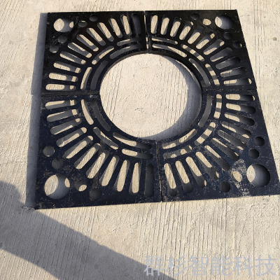 Factory Cast Iron Tree Pool Double-Edged Fine-Toothed Comb Cast Iron Tree Hole Cover Decoration Greening Tree Protection