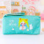 Korean Style Hand-Painted Cartoon Pencil Bag Vigorous Girl Large Capacity Portable Stationery Case Student Storage Bag Fixed Logo