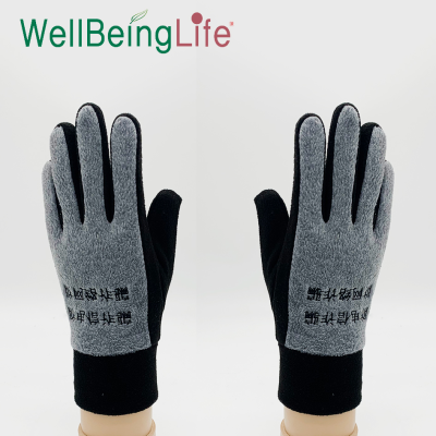Polar Fleece Solid Color Fleece-Lined Custom Logo Gloves Fleece Outdoor Gloves Warm Gloves