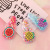 Children's Fruit Barrettes Girls' Colorful Quicksand Sequins BB Clip Korean Cute Baby Side Clip Girl's Heart Hair Accessories